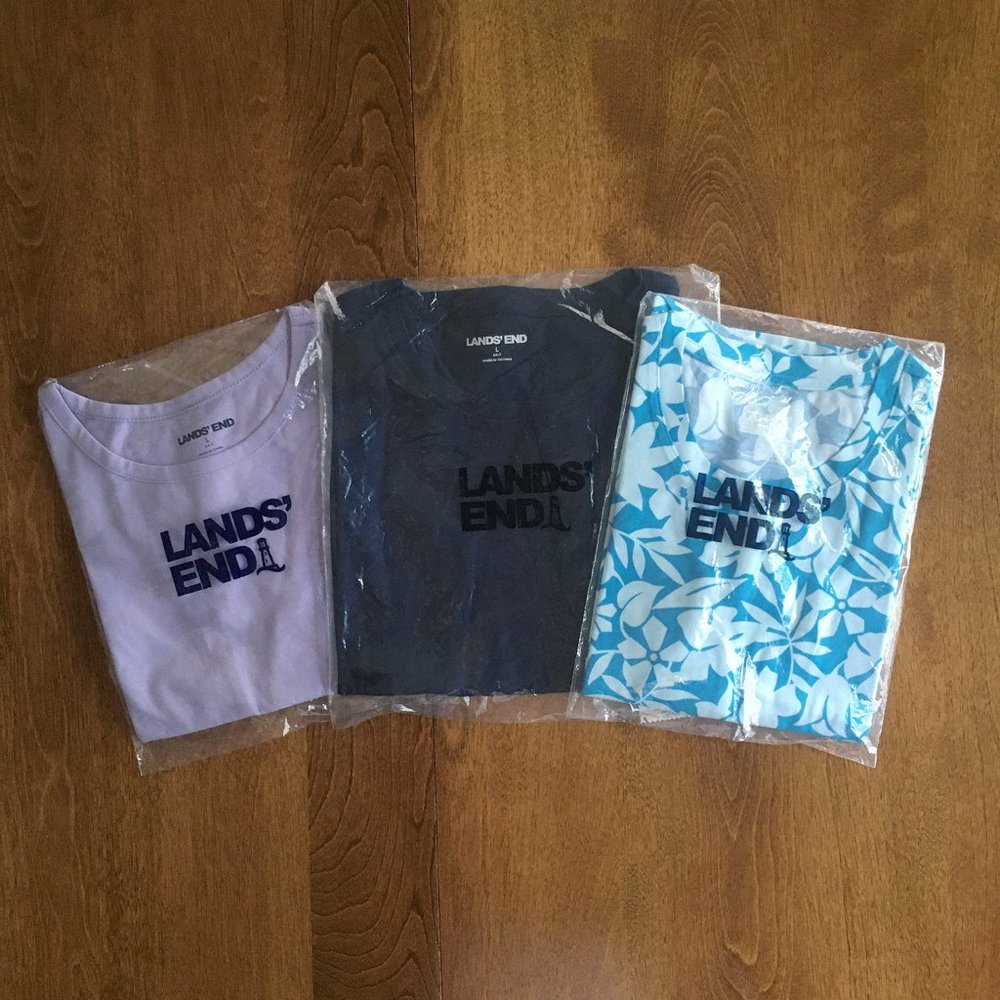 Lands' End tees 6-7 NWT